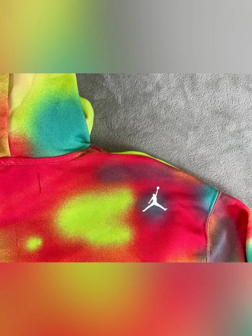NIKE JORDAN FLIGHT MVP PULLOVER SWEATSHIRT HOODIE MULTICOLOR DV4587 MENS XXL